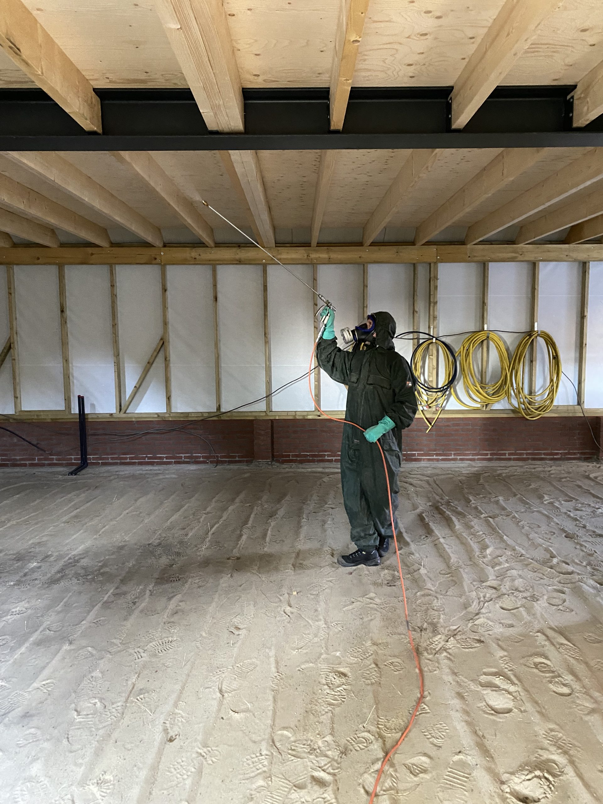 Houtwormbehandeling in houten balken